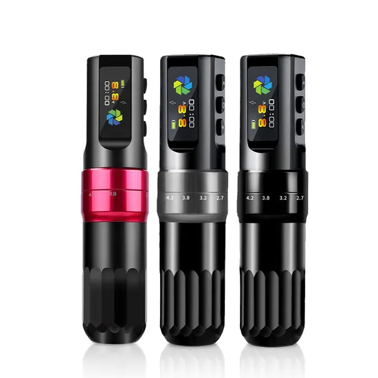 Charm Color Tattoo Machine Kit Rocket Pen Tattoo Gun Sets Permanent Makeup Machine Accessories Body Art Tattoo Supply