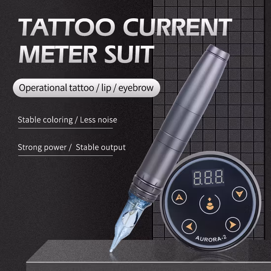 Charm Color Tattoo Machine Kit Rocket Pen Tattoo Gun Sets Permanent Makeup Machine Accessories Body Art Tattoo Supply