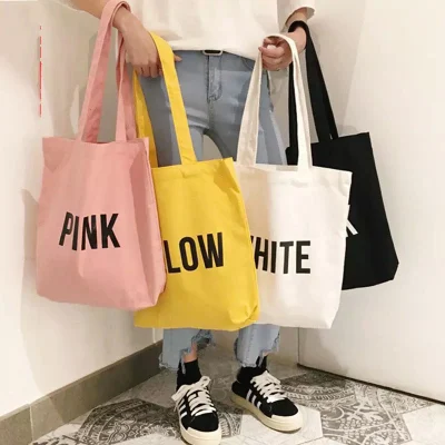 Borsa tote riutilizzabile sostenibile Gots per la spesa organica Borsa tote personalizzata in cotone Cavas