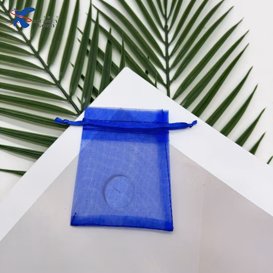 Coulisse trasparente cosmetica trasparente all'ingrosso personalizzata con sacchetto in organza regalo con logo